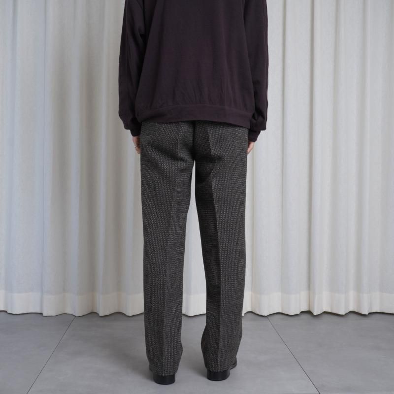 25A/W】 【AURALEE オーラリー】 ALPACA WOOL SILK TWEED SLACKS