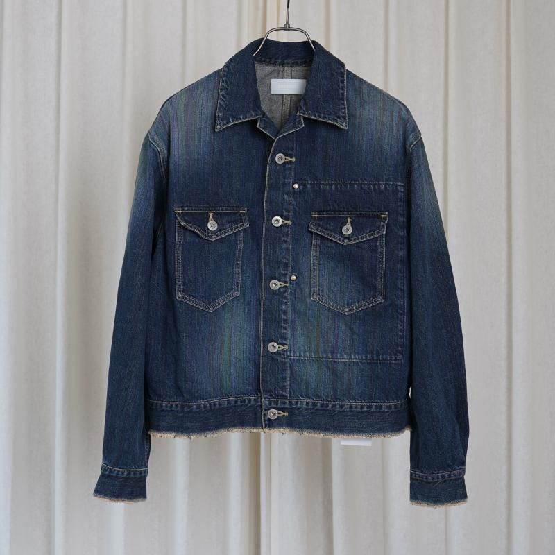 【25A/W】【paratrait パラトレイト】 RAINBOW NOISE DENIM JACKET / INDIGO