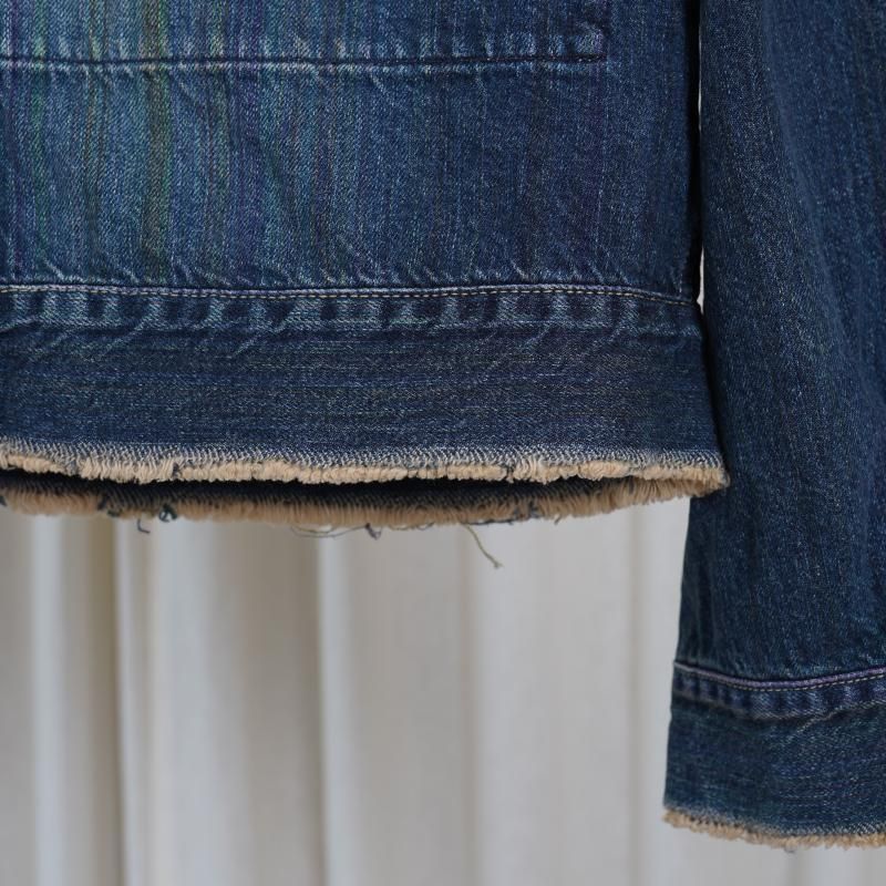 25A/Wۡparatrait ѥȥ쥤ȡ  RAINBOW NOISE DENIM JACKET / INDIGO
