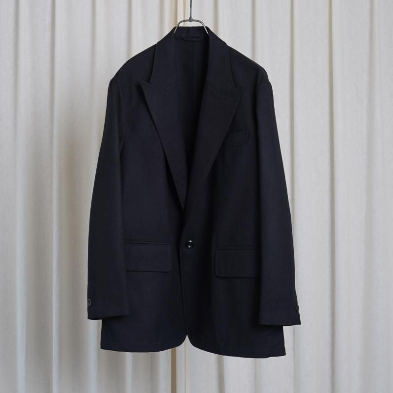 25A/WۡTHE RERACS 饯 PEAKED LAPEL EASY JACKET / BLACK
