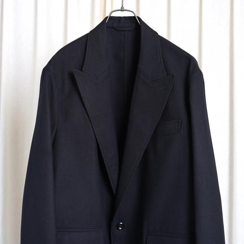 25A/WۡTHE RERACS 饯 PEAKED LAPEL EASY JACKET / BLACK
