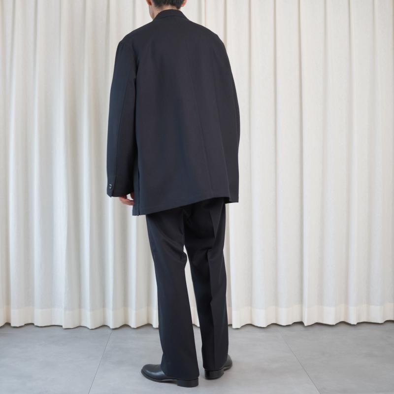25A/WۡTHE RERACS 饯 PEAKED LAPEL EASY JACKET / BLACK