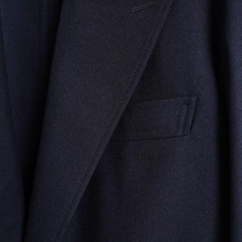 25A/WۡTHE RERACS 饯 PEAKED LAPEL EASY JACKET / BLACK