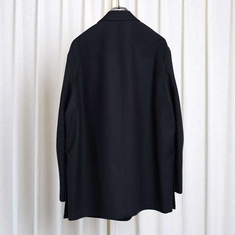 25A/WۡTHE RERACS 饯 PEAKED LAPEL EASY JACKET / BLACK
