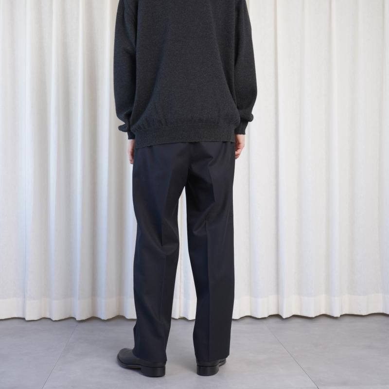 【美品】THE RERACS THE SLACKS STRAHGT 46 黒 25A/W】【THE RERACS ザ・リラクス】 THE SLACKS STRAIGHT