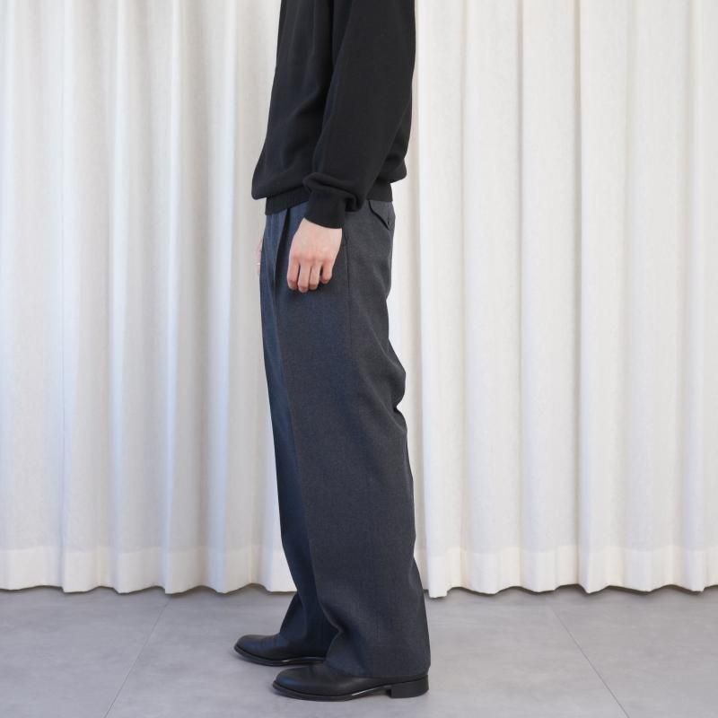 25A/WۡTHE RERACS 饯 THE SLACKS STRAIGHT / CHARCOAL GRAY
