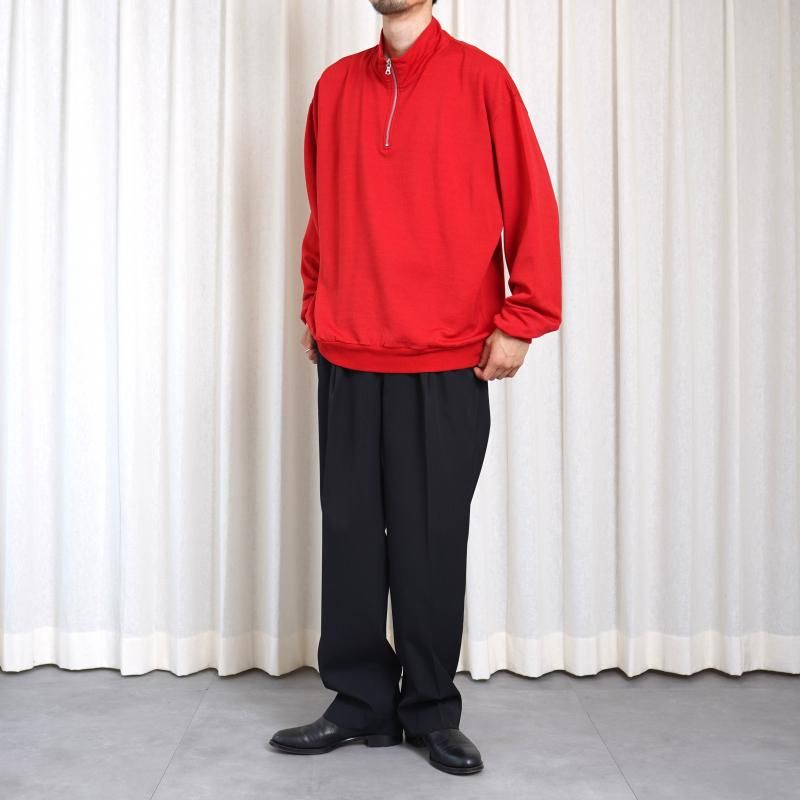 auralee 25aw ハーフジップ 25AW AURALEE LIGHT WOOL SWEAT HALF ZIP P/O / A25AP01WU*CL#GH