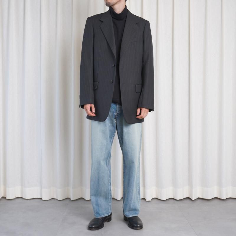 25A/W ULTERIOR ƥꥢ SUPER FINE WOOL COTTON TURTLE-NECK TOP / BLACK