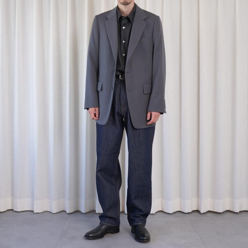 25A/WۡAURALEE ꡼SUPER LIGHT WOOL SHIRT / TOP CHARCOAL