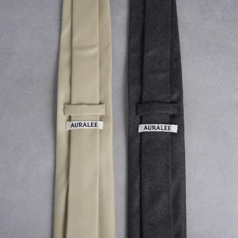 25SS AURALEE WOOL HERRINGBONE TIE アイボリー 25SS AURALEE WOOL HERRINGBONE TIE アイボリー 25SS AURALEE