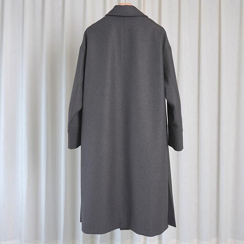 25A/WۡTHE RERACS 饯 THE BAL COLLAR COAT / GRAY BROWN