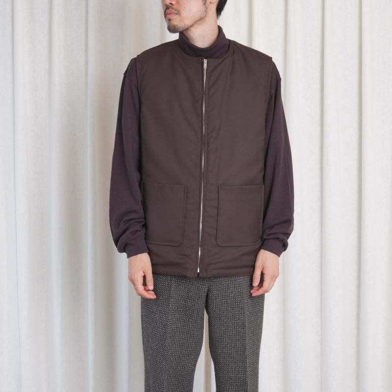 25A/W BISOWN ӥ  CORDUROY  WO/CA REVERSIBLE VEST / BROWN