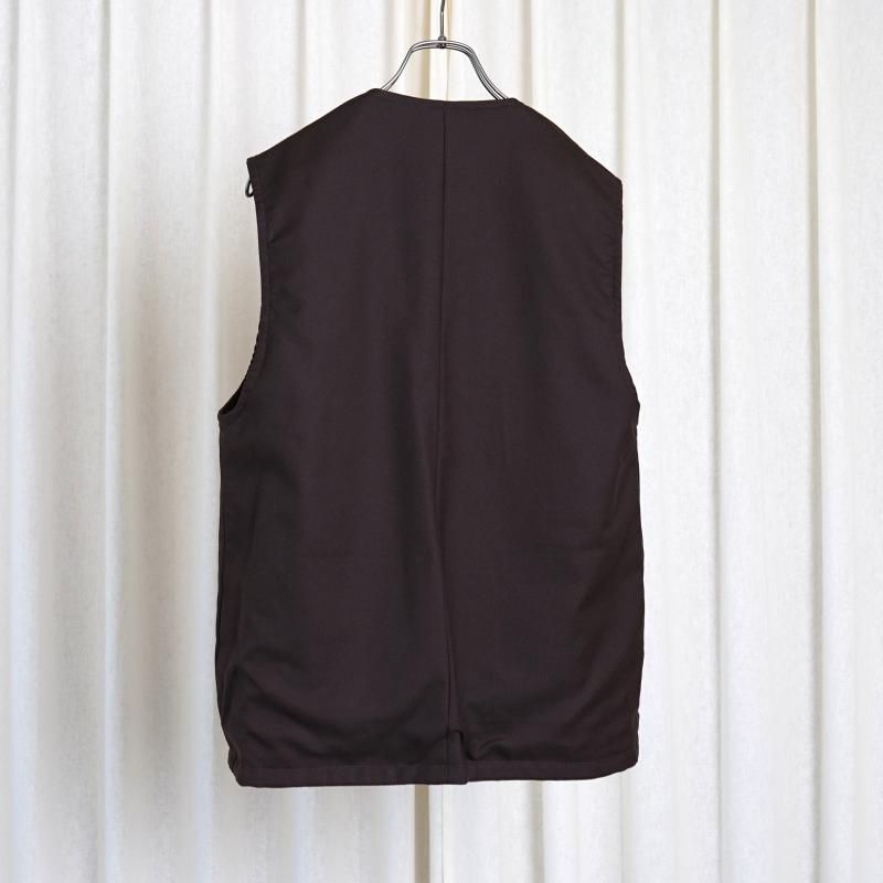 25A/W BISOWN ӥ  CORDUROY  WO/CA REVERSIBLE VEST / BROWN