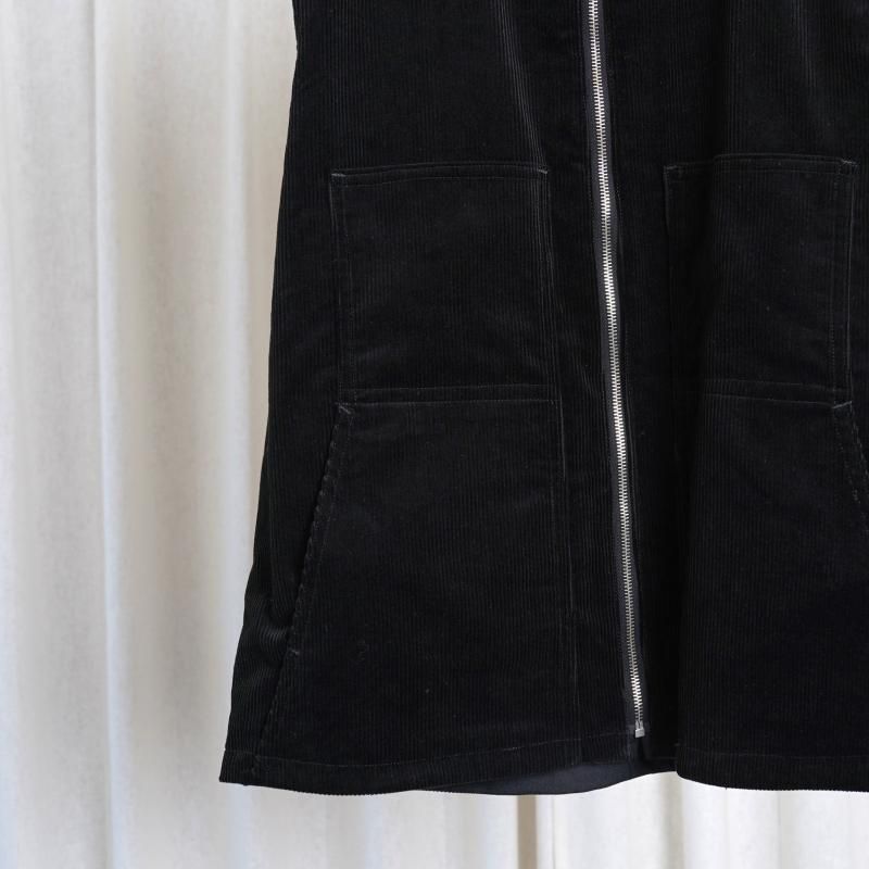 25A/W BISOWN ӥ  CORDUROY  WO/CA REVERSIBLE VEST / BLACK