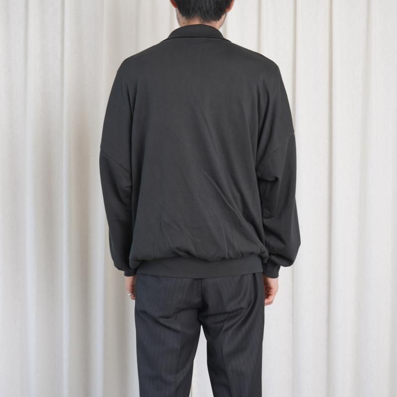 25A/WۡAURALEE ꡼ SUPER HIGH GAUGE SWEAT ZIP BLOUSON / INK BLACK
