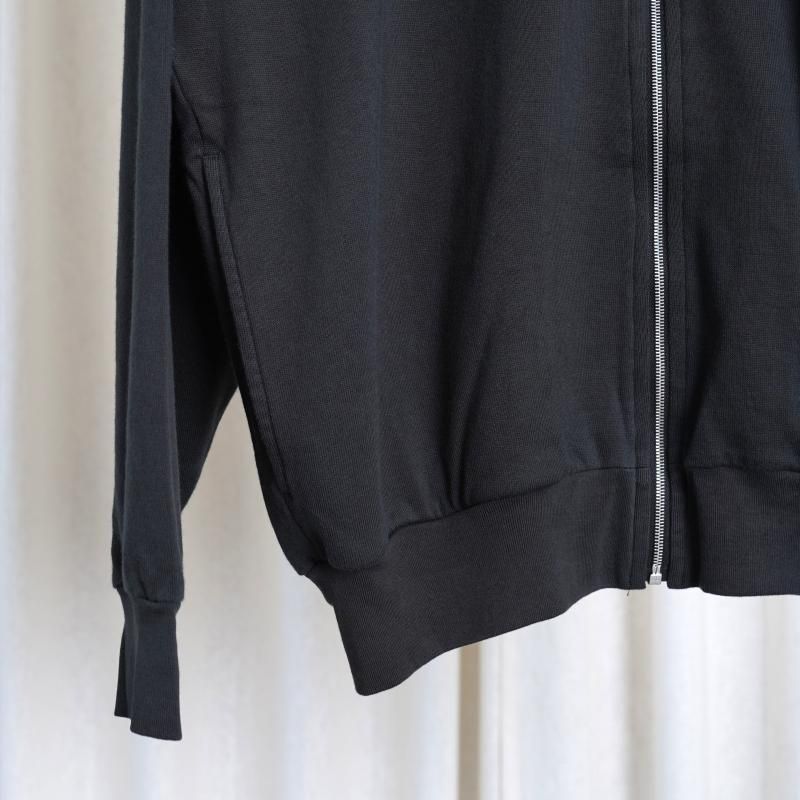25A/WۡAURALEE ꡼ SUPER HIGH GAUGE SWEAT ZIP BLOUSON / INK BLACK