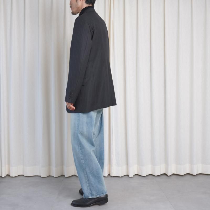 25A/W】【AURALEE オーラリー】 BLUEFACED WOOL JACKET / CHARCOAL