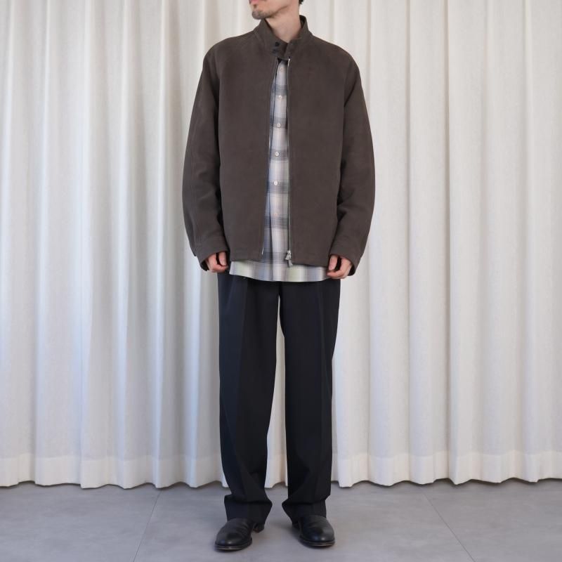 25A/W】【AURALEE オーラリー】 SUPER LIGHT WOOL CHECK SHIRT