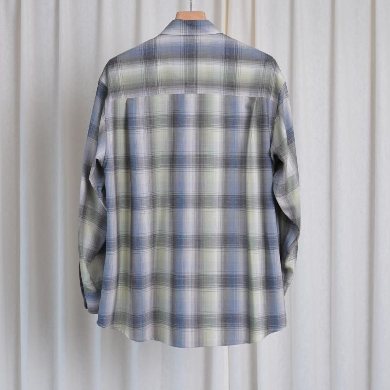 【試着のみ・定価未満】25SS AURALEE WOOL CHECK SHIRT オーラリー AURALEE 25SS SUPER LIGHT WOOL CHECK SHIRTシャツ