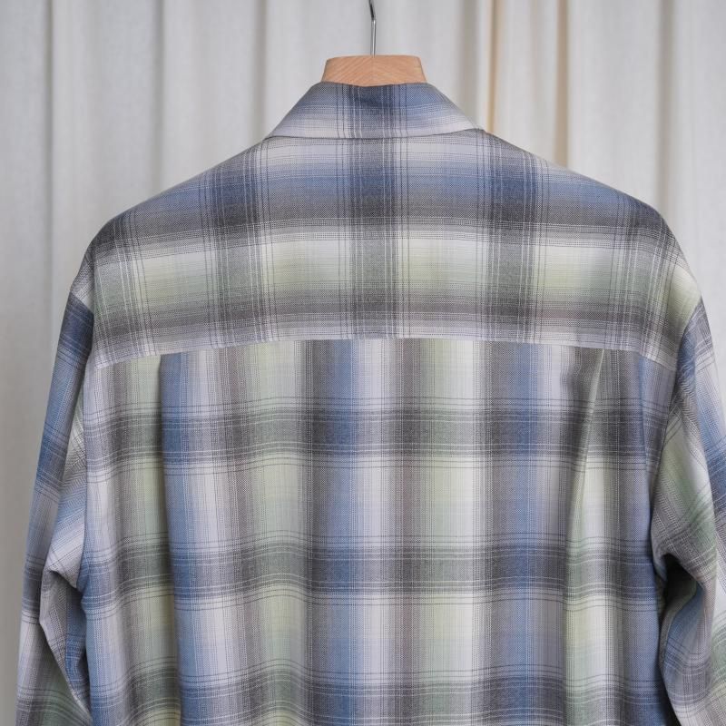 25A/W】【AURALEE オーラリー】 SUPER LIGHT WOOL CHECK SHIRT