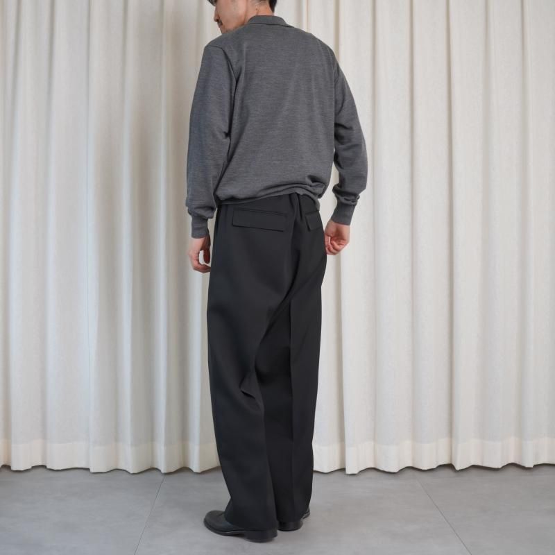 25A/WۡBATONER Хȥʡ SUPERIOR MERINO POLO / MIDDLE GRAY
