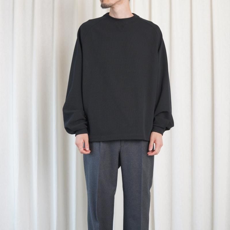 25A/WۡTHE RERACS 饯 THE RAGLAN SWEAT / BLACK