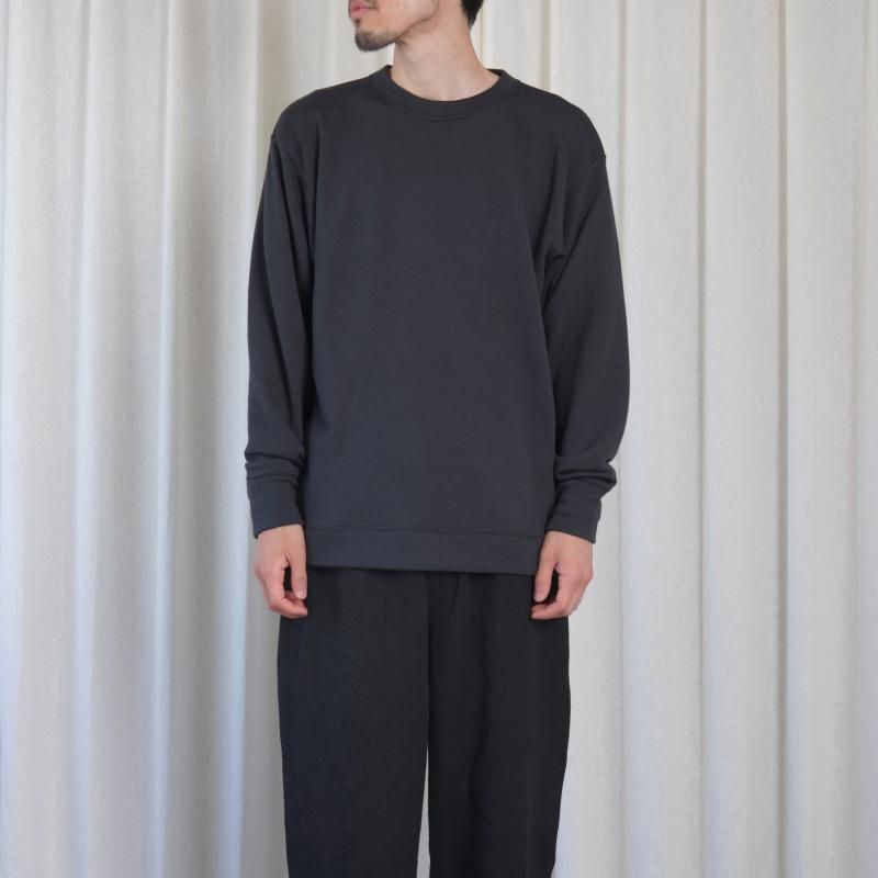 MITTAN ミッタン】 スーパー120'sウール裏毛トレーナー / 墨黒