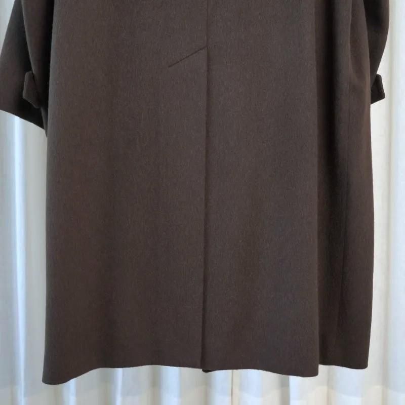 25A/WۡAURALEE ꡼ BABY CAMEL FLANNEL COAT / DARK BROWN