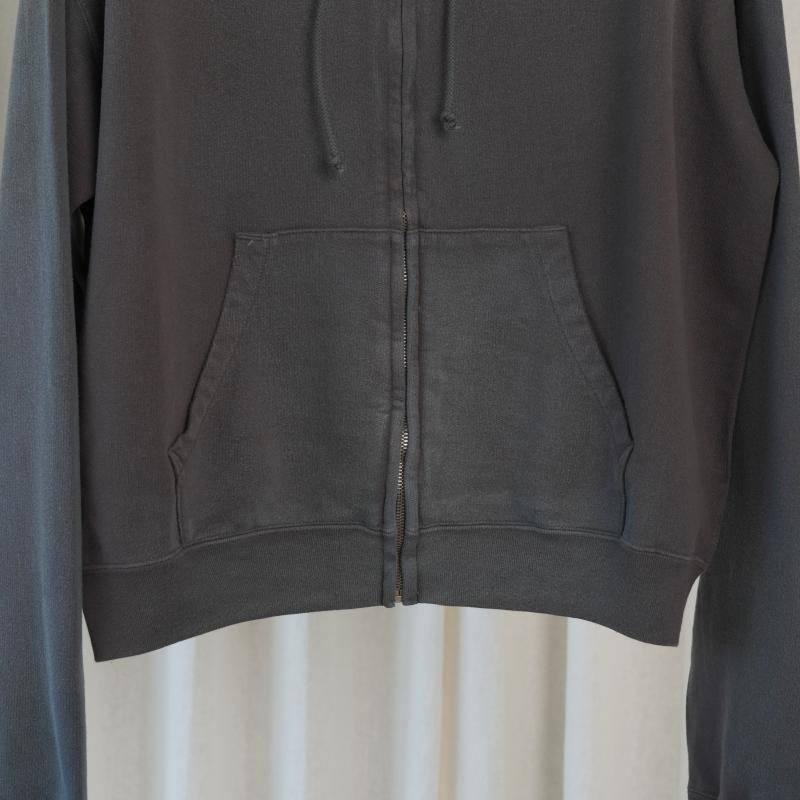 25A/W】【AURALEE オーラリー】 PRODUCT DYED PIMA LIGHT SWEAT ZIP