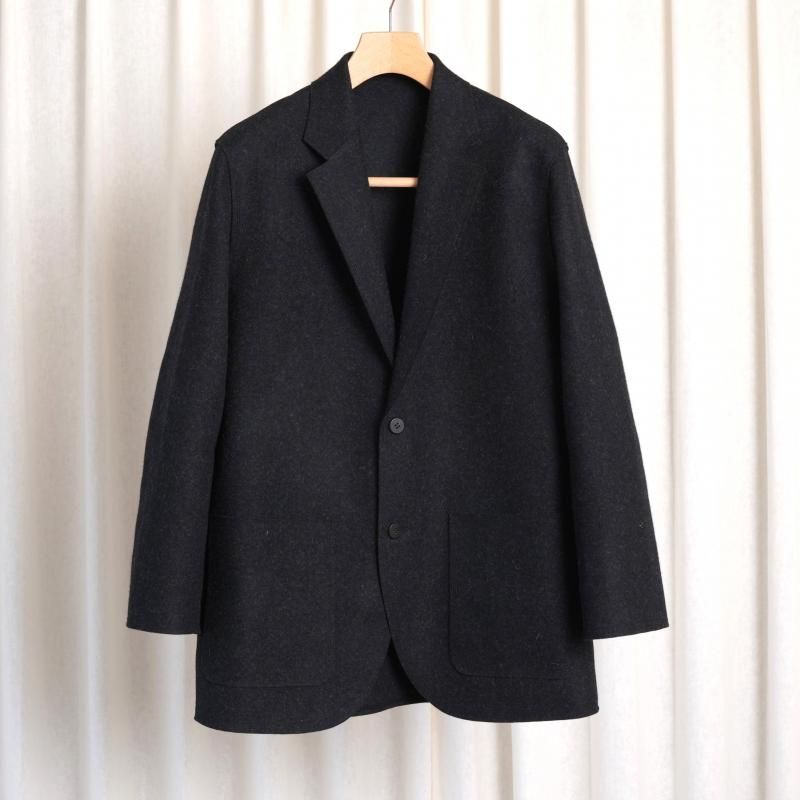 25A/WۡCale  WOOL FELT 2B JACKET / GRAY