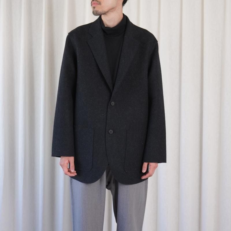 25A/WۡCale  WOOL FELT 2B JACKET / GRAY