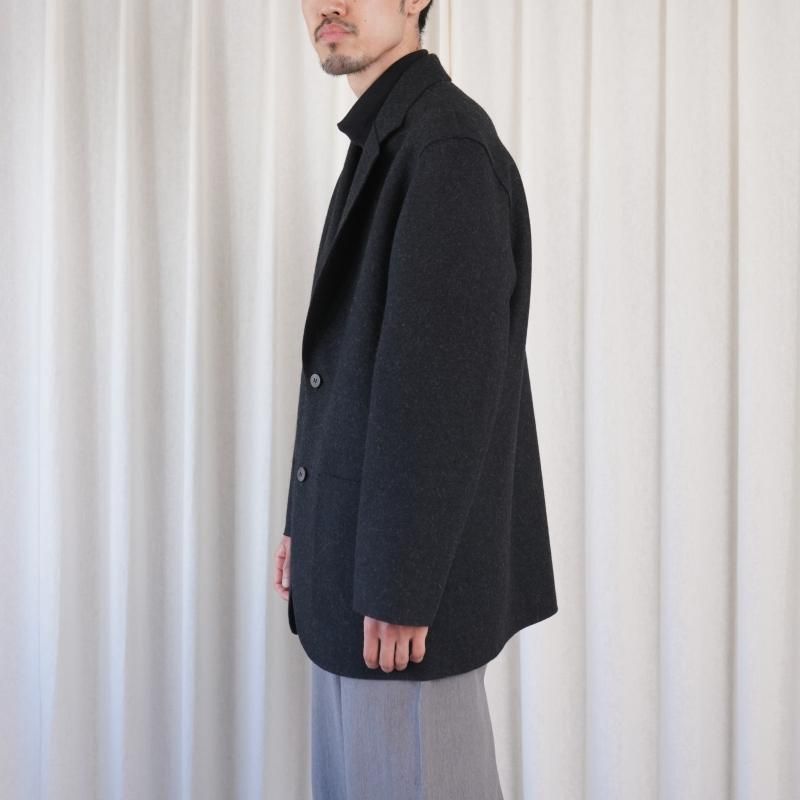 25A/WۡCale  WOOL FELT 2B JACKET / GRAY