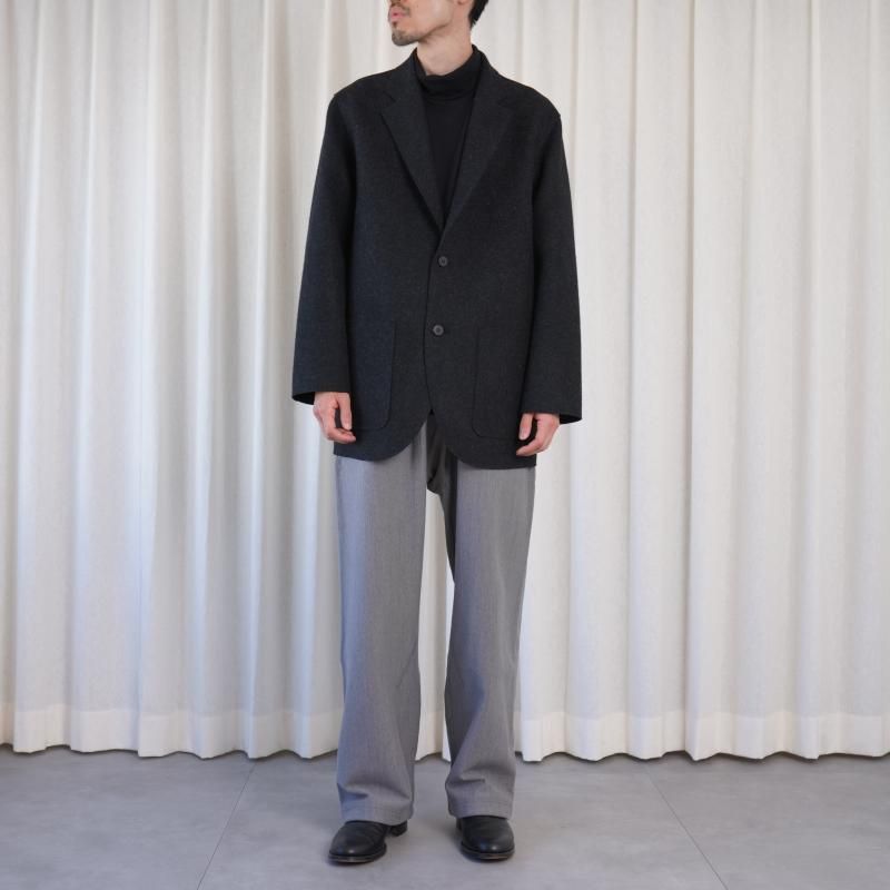 25A/WۡCale  WOOL FELT 2B JACKET / GRAY