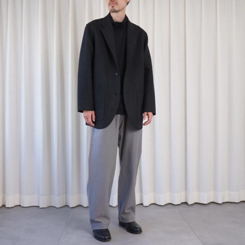 25A/WۡCale  WOOL FELT 2B JACKET / GRAY