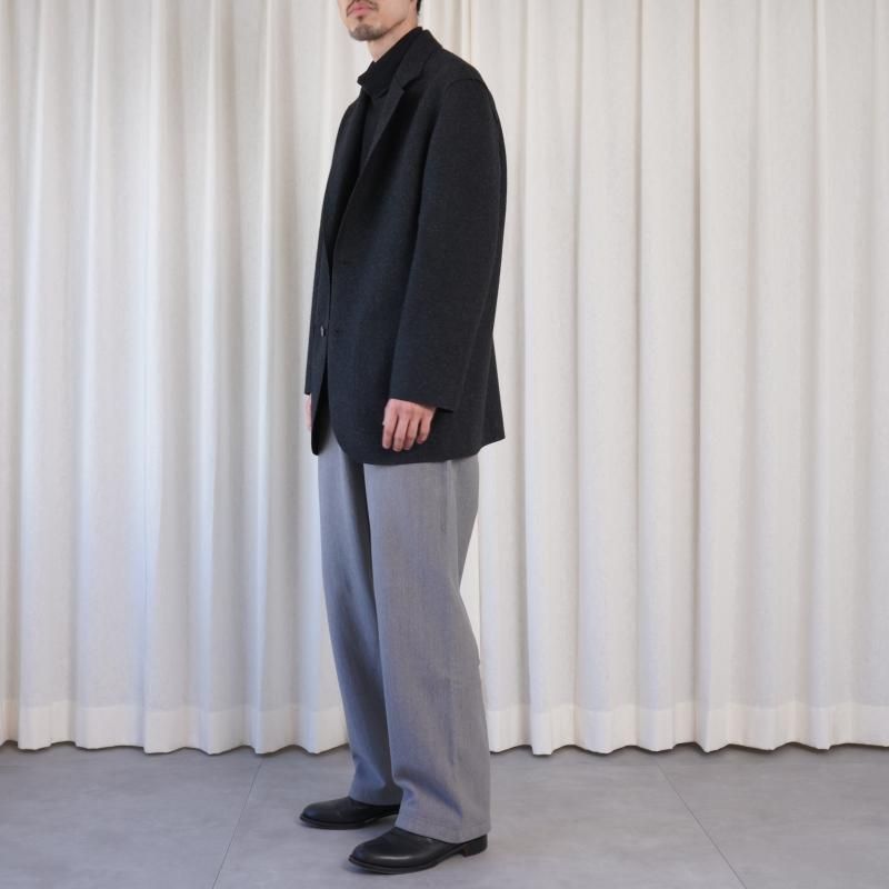 25A/WۡCale  WOOL FELT 2B JACKET / GRAY