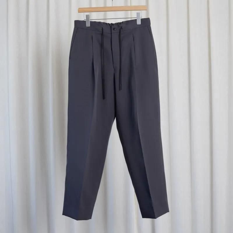 【25A/W】【THE RERACS ザ・リラクス】 THE EASY SLACKS WIDE / GUNMETAL GRAY