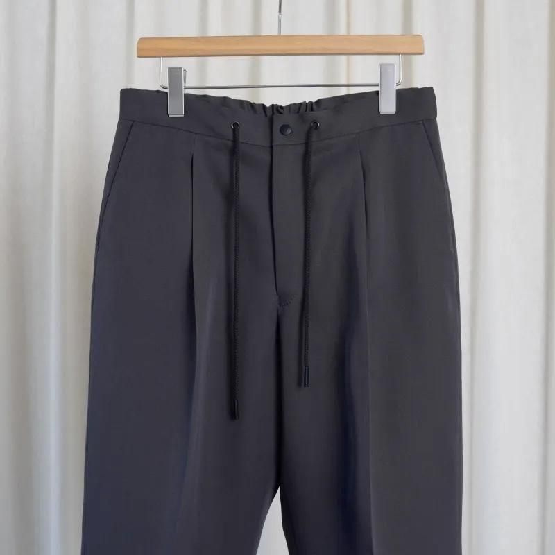 25A/WۡTHE RERACS 饯 THE EASY SLACKS WIDE / GUNMETAL GRAY
