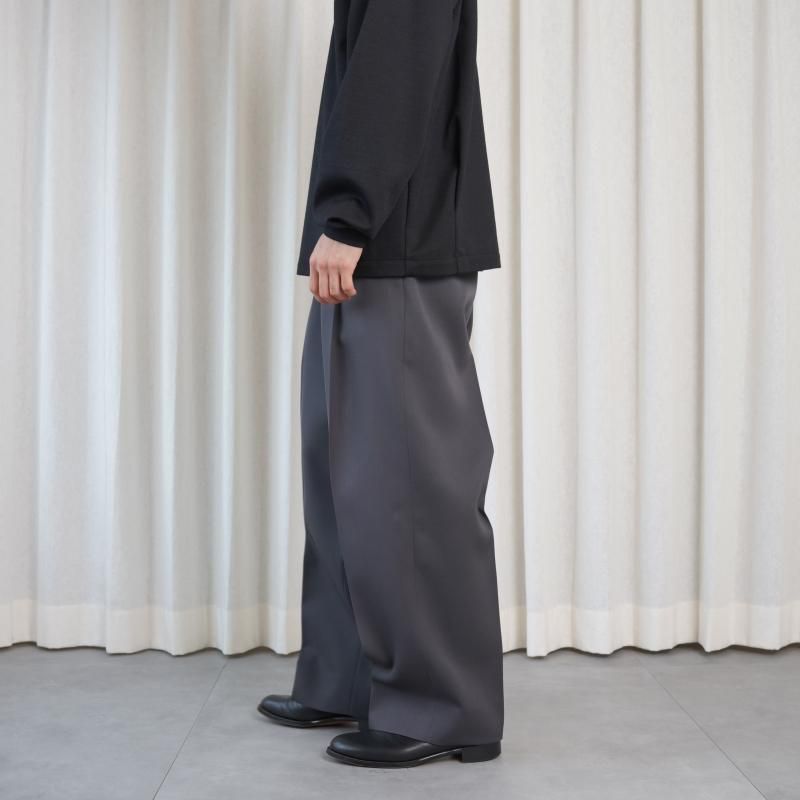 25A/WۡTHE RERACS 饯 THE EASY SLACKS WIDE / GUNMETAL GRAY

