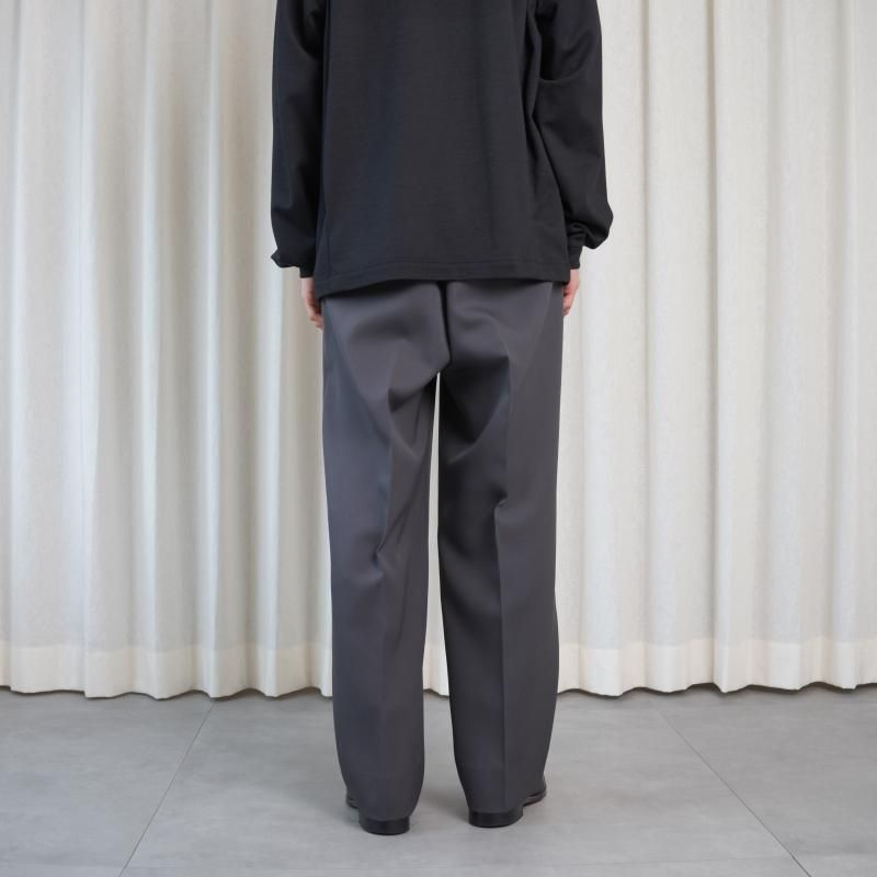 25A/WۡTHE RERACS 饯 THE EASY SLACKS WIDE / GUNMETAL GRAY
