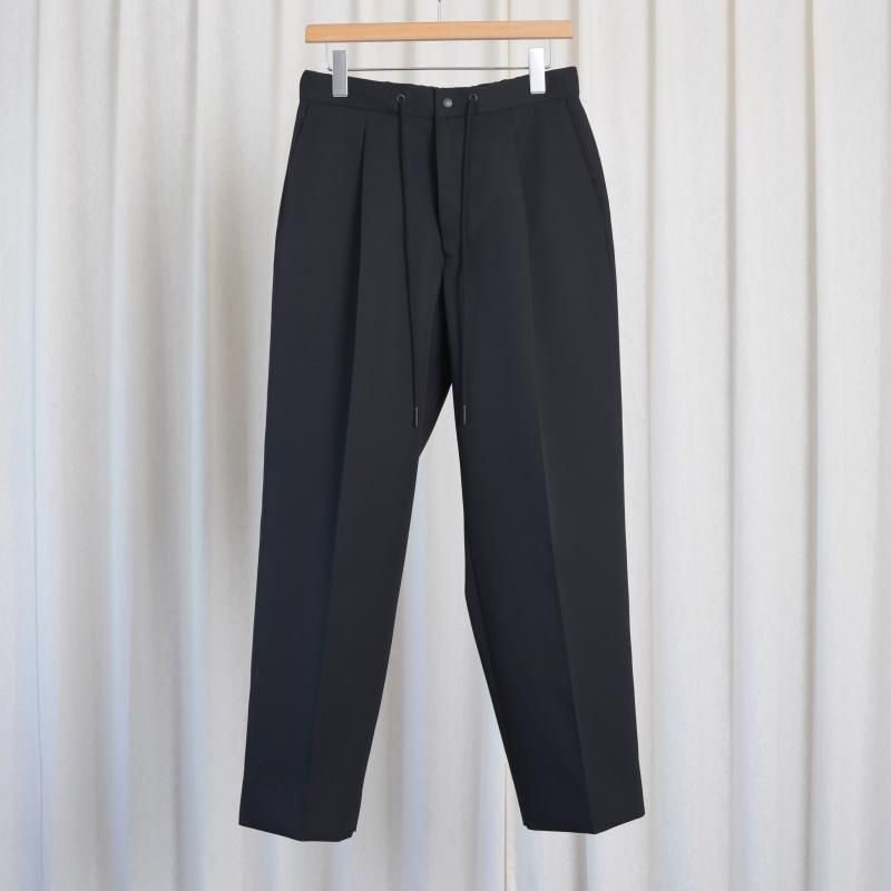 【25A/W】【THE RERACS ザ・リラクス】 THE EASY SLACKS WIDE / BLACK