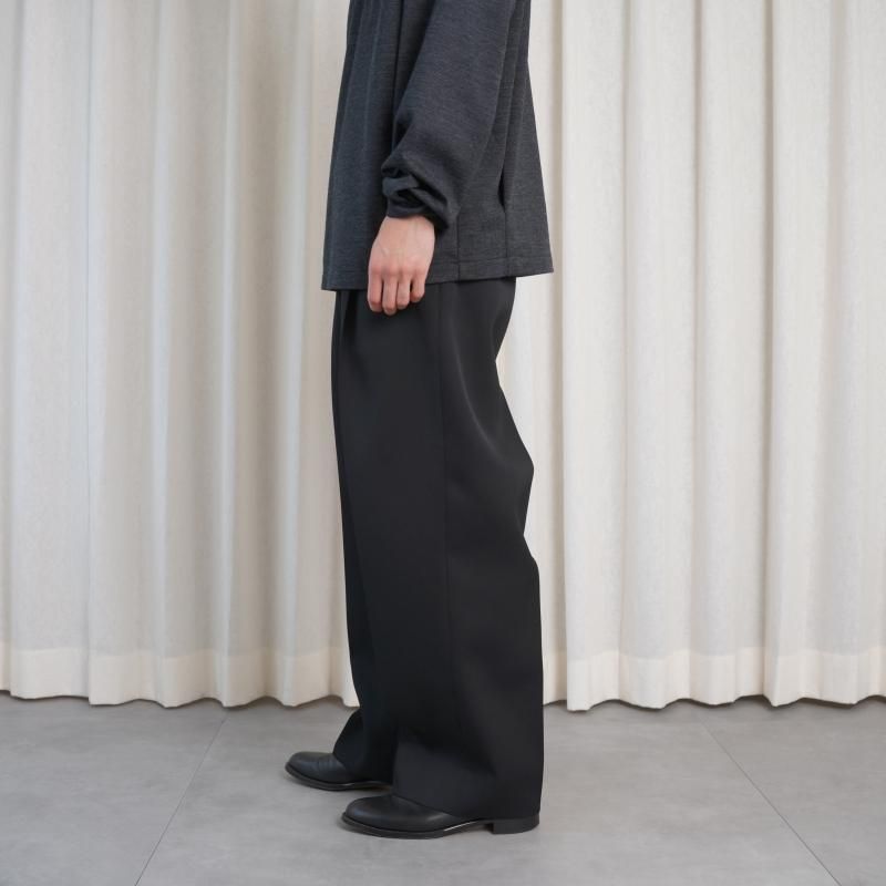 25A/WۡTHE RERACS 饯 THE EASY SLACKS WIDE / BLACK
