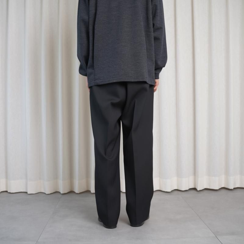 25A/WۡTHE RERACS 饯 THE EASY SLACKS WIDE / BLACK
