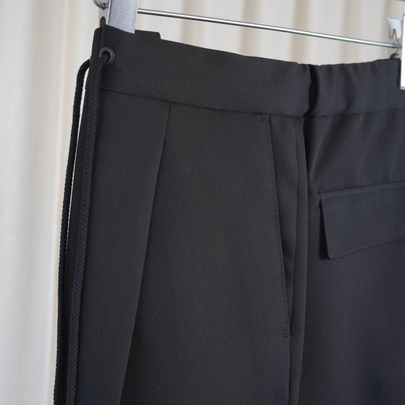 25A/WۡTHE RERACS 饯 THE EASY SLACKS WIDE / BLACK
