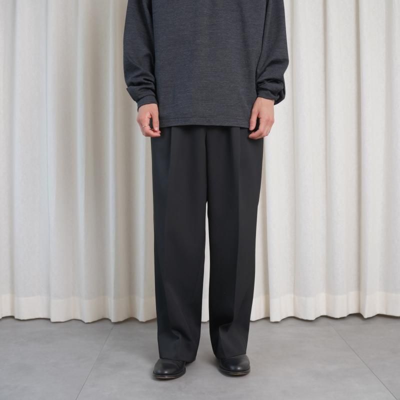 25A/WۡTHE RERACS 饯 THE EASY SLACKS WIDE / BLACK
