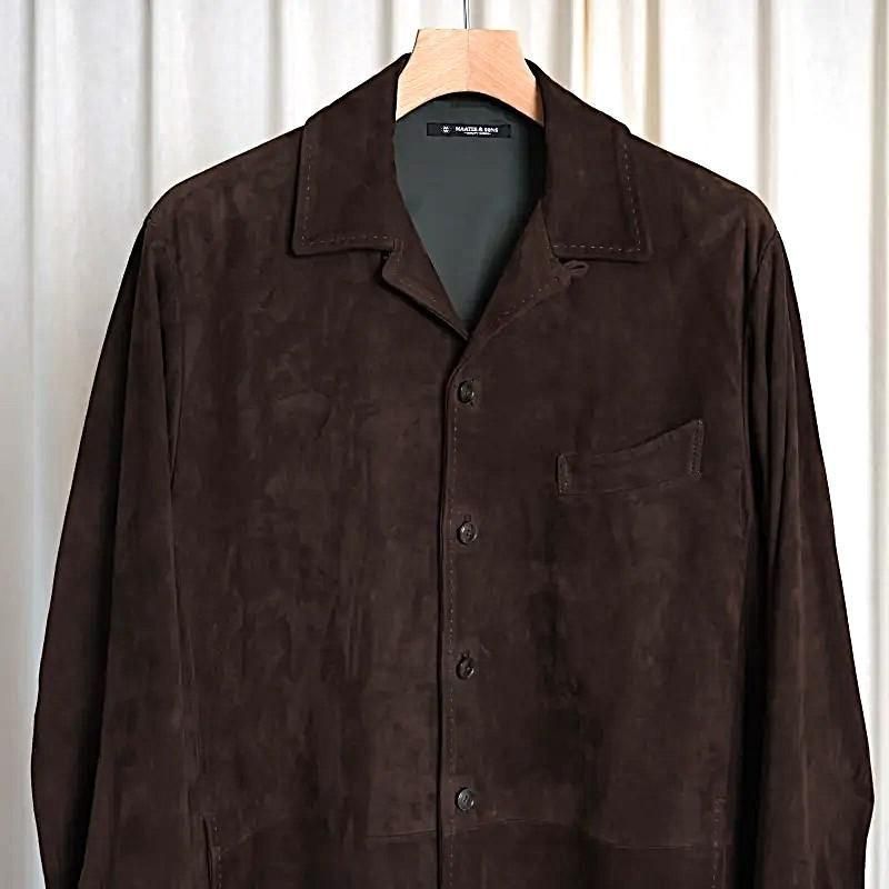 25A/W MAATEESONS ޡƥɥ󥺡 SUEDE SHIRTS JACKET / BROWN