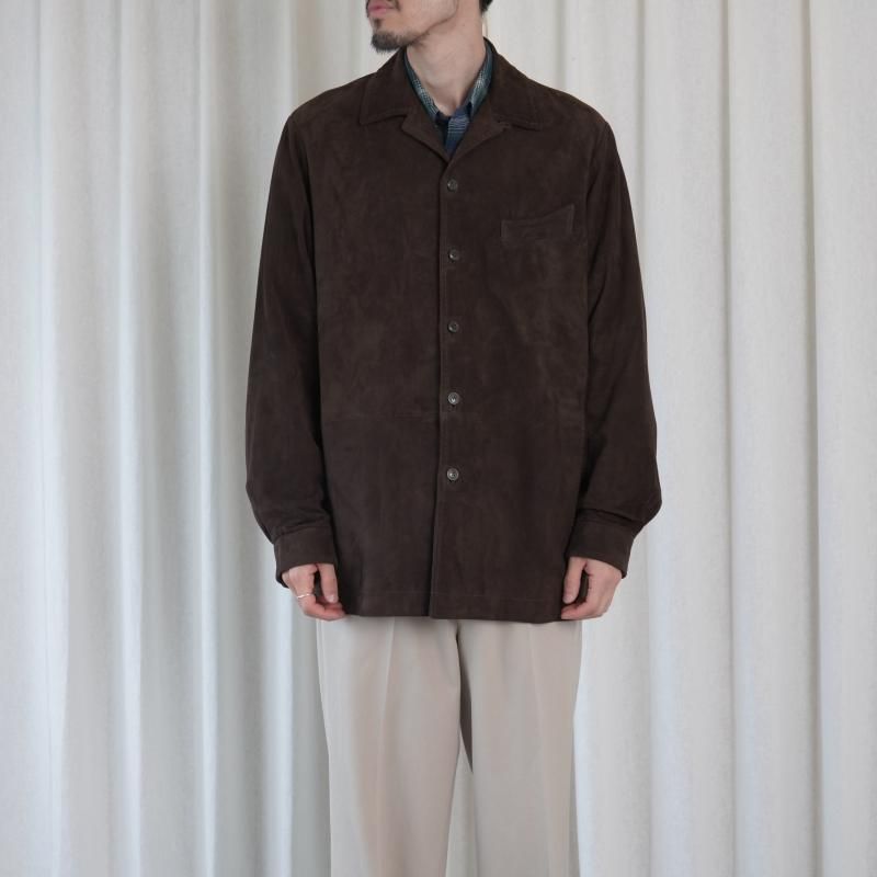 25A/W MAATEESONS ޡƥɥ󥺡 SUEDE SHIRTS JACKET / BROWN