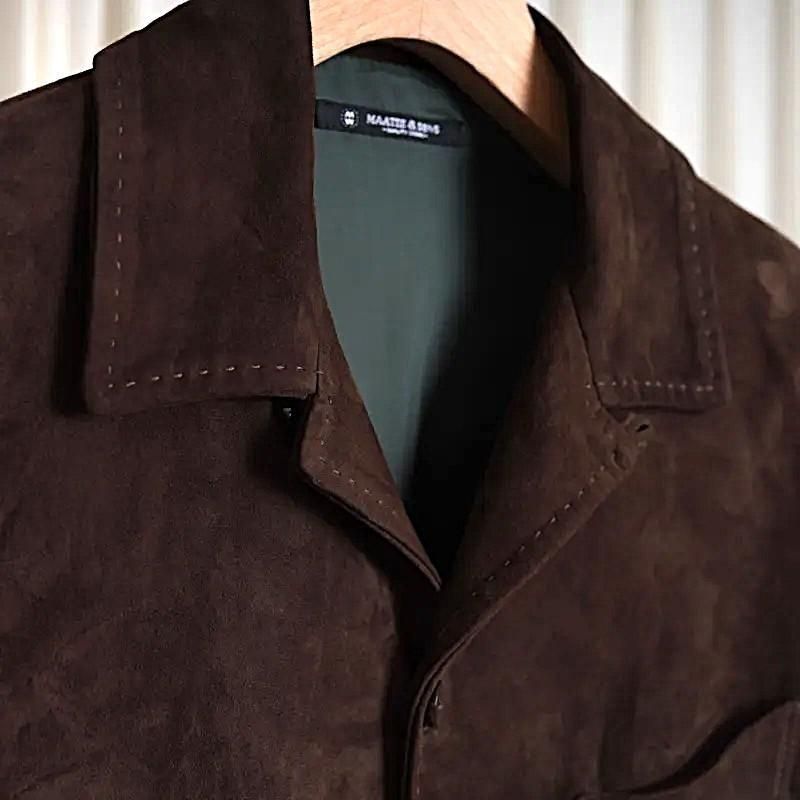 25A/W MAATEESONS ޡƥɥ󥺡 SUEDE SHIRTS JACKET / BROWN