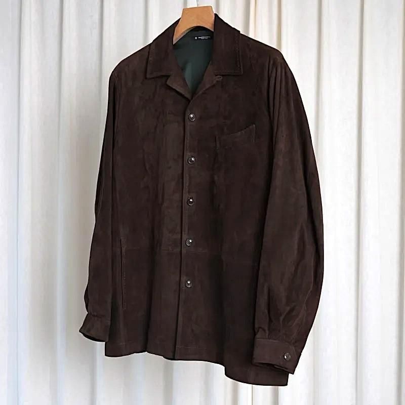 25A/W MAATEESONS ޡƥɥ󥺡 SUEDE SHIRTS JACKET / BROWN