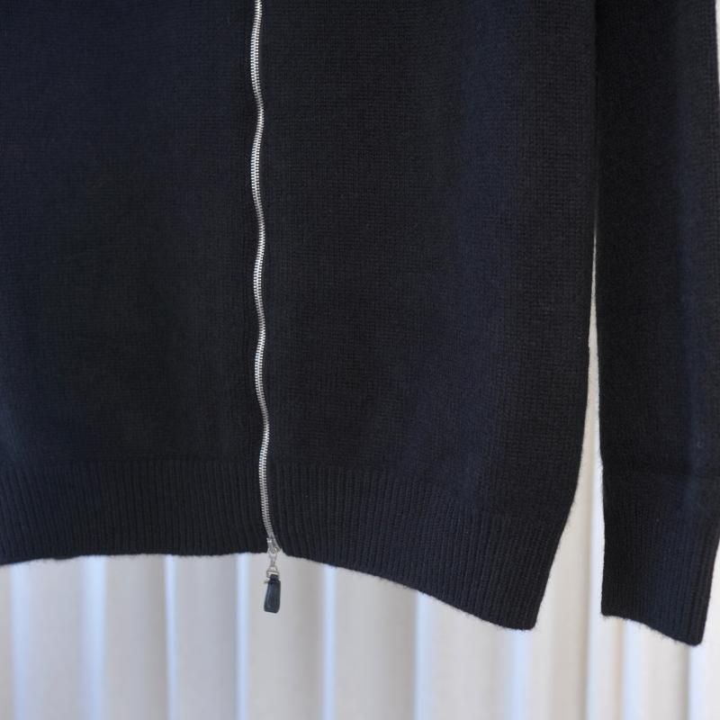 25A/WۡBATONER Хȥʡ MIDDLE WEIGHT INNOCENT CASHMERE DRIVERS KNIT  / SOLID BLACK
