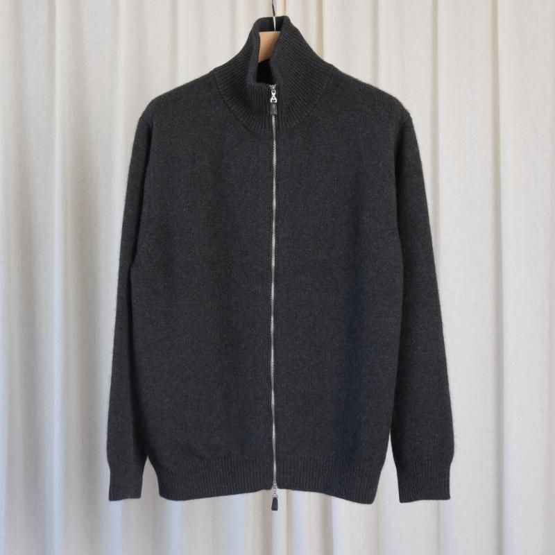 25A/WۡBATONER Хȥʡ MIDDLE WEIGHT INNOCENT CASHMERE DRIVERS KNIT  / MELANGE BLACK	